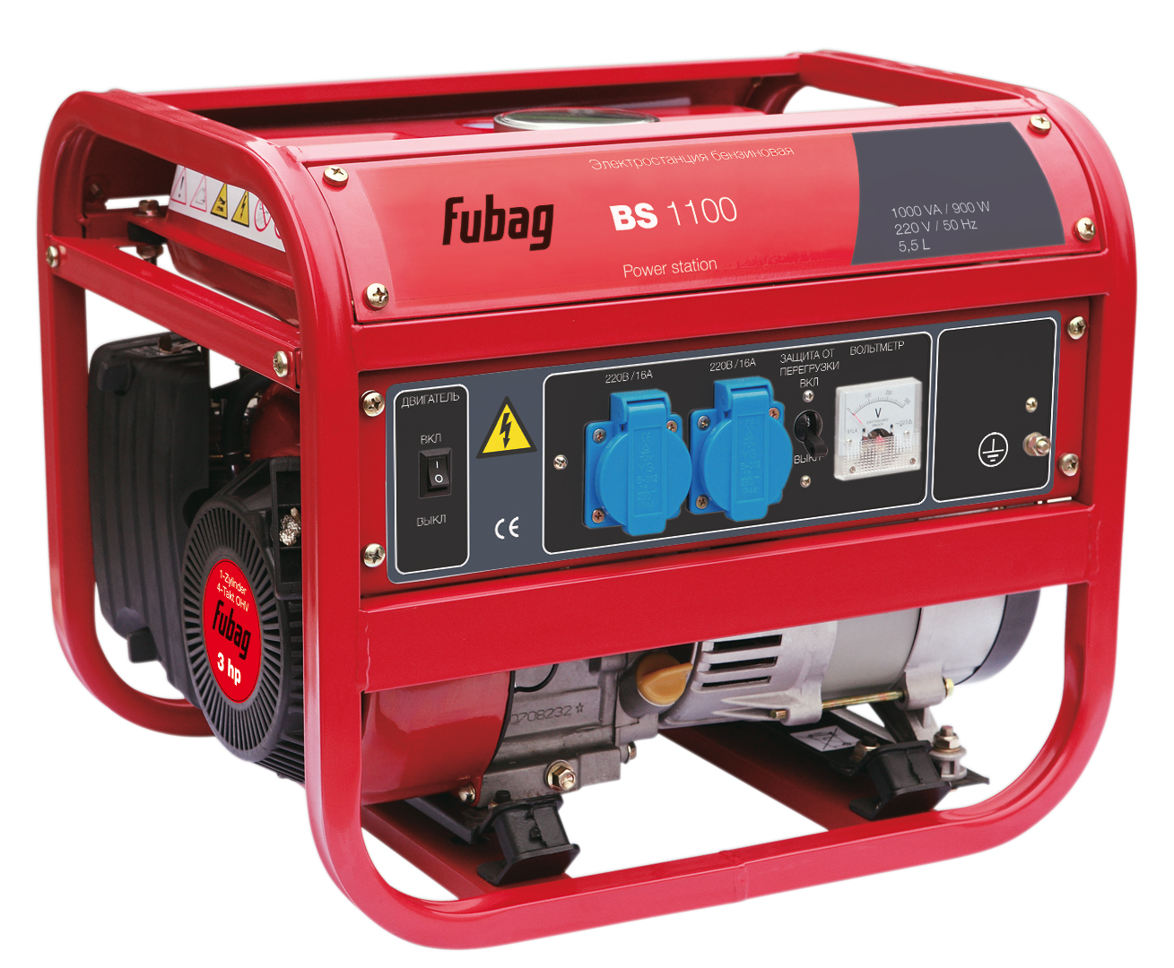 Увеличенная фотография Генератор бензиновый FUBAG BS 1100